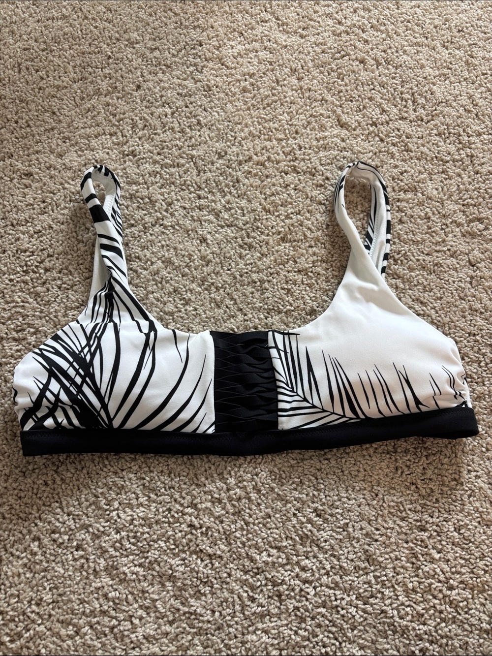 Athleta Palm Print Bikini Top